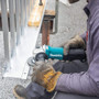 Makita GA5052  4-1/2" / 5" Paddle Switch Angle Grinder, with AC/DC Switch Image 4