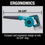 Makita XBU05Z  18V LXT Lithium-Ion Cordless Blower, Tool Only Image 3