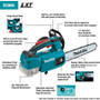 Makita XCU06Z  18V LXT Lithium-Ion Brushless Cordless 10" Top Handle Chain Saw (Tool Only) Image 2