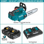 Makita XCU08PT  36V (18V X2) LXT Brushless 14" Top Handle Chain Saw Kit (5.0Ah) Image 2
