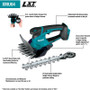 Makita XMU04ZX  18V LXT Lithium-Ion Cordless Grass Shear with Hedge Trimmer Blade, Tool Only Image 3
