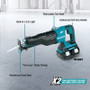 Makita XRJ06PT  18V X2 (36V) LXT Lithium-Ion Brushless Cordless Reciprocating Saw Kit (5.0Ah) Image 3
