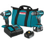 Makita XT281S  18V LXT Lithium-Ion Brushless Cordless 2-Piece Combo Kit Drill-Driver and Impact Driver (3.0Ah) Image 0