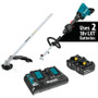 Makita XUX01M5PT  18V X2 (36V) LXT Lithium-Ion Brushless Cordless Couple Shaft Power Head Kit with String Trimmer Attachment (5.0Ah) Image 0