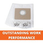 Fein 3-13-45-062-01-0  Fleece Filter Bags for Turbo II - 5 per Package (31345062010) Image 2