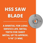 Fein 6-35-02-174-21-0  3-3/8" HSS Round Saw Blade (63502174210) Image 2