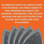 Fein 6-37-17-109-03-5  Assorted Triangular Hook & Loop Sanding Sheets w/Dust Extraction Holes - 50 per Box 10 Ea: 60/80/120/180/240 Grits (63717109035) Image 3