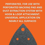 Fein 6-37-17-112-01-7  Triangular Hook & Loop Sanding Sheets w/Dust Extraction Holes 120 Grit - 50 per Package (63717112017) Image 3