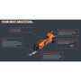 Fein Multimaster AMM 500 Plus Top 4.0 Ah AS Cordless Oscillating Multi-Tool Kit with 18V AMPShare Battery System (71293861090) Image 4