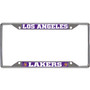Fanmats 14796  Los Angeles Lakers Metal License Plate Frame with Chrome Finish Image 0