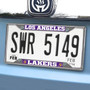 Fanmats 14796  Los Angeles Lakers Metal License Plate Frame with Chrome Finish Image 1