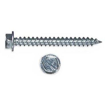 Brighton-Best 65096  #10 x 1-1/4" Tapping Screw Slot with Hex - 6 per Packaage