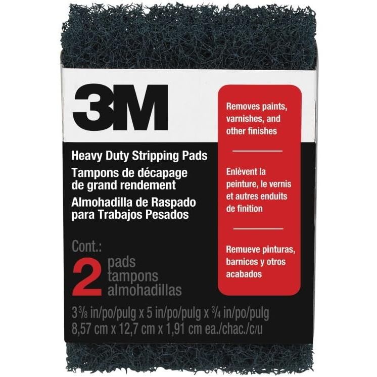 3M 10111NA  3-3/8" x 5" Heavy Duty Stripping Pads Coarse - 2 Pads per Package