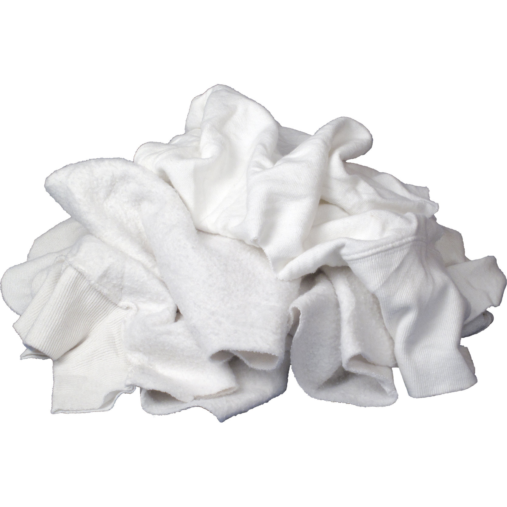 Buffalo Industries RAGBAG  Recycled White Sweatshirts Cloth Rags - 10 lb Bag
