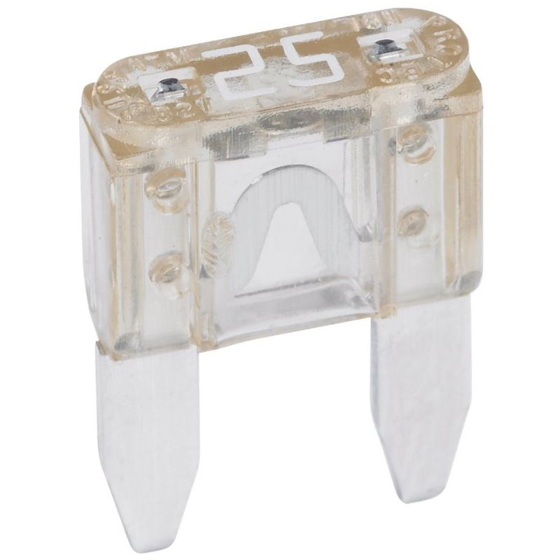 Bussmann ATM-25  Clear ATM 25 Amp Fast-Acting Automotive Mini Blade Fuses - 5 per Box