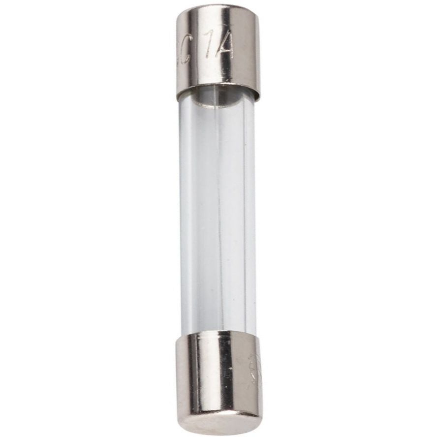 Bussmann BP/AGC-1-RP  AGC 1 Amp Fast-Acting Glass Tube Fuses 1/4" x 1-1/4" - 5 per Card