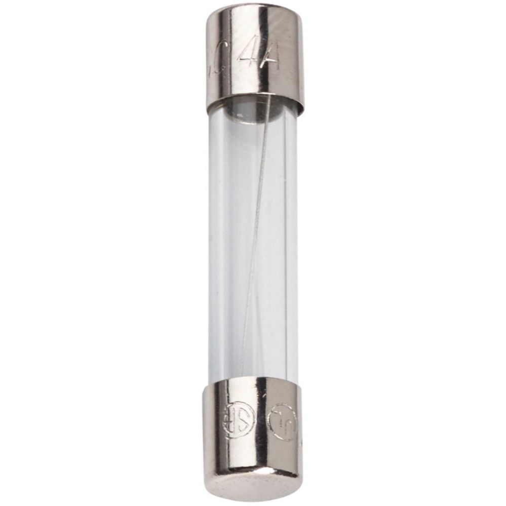 Bussmann BP/AGC-4-RP  AGC 4 Amp Fast-Acting Glass Tube Fuses 1/4" x 1-1/4" - 5 per Card