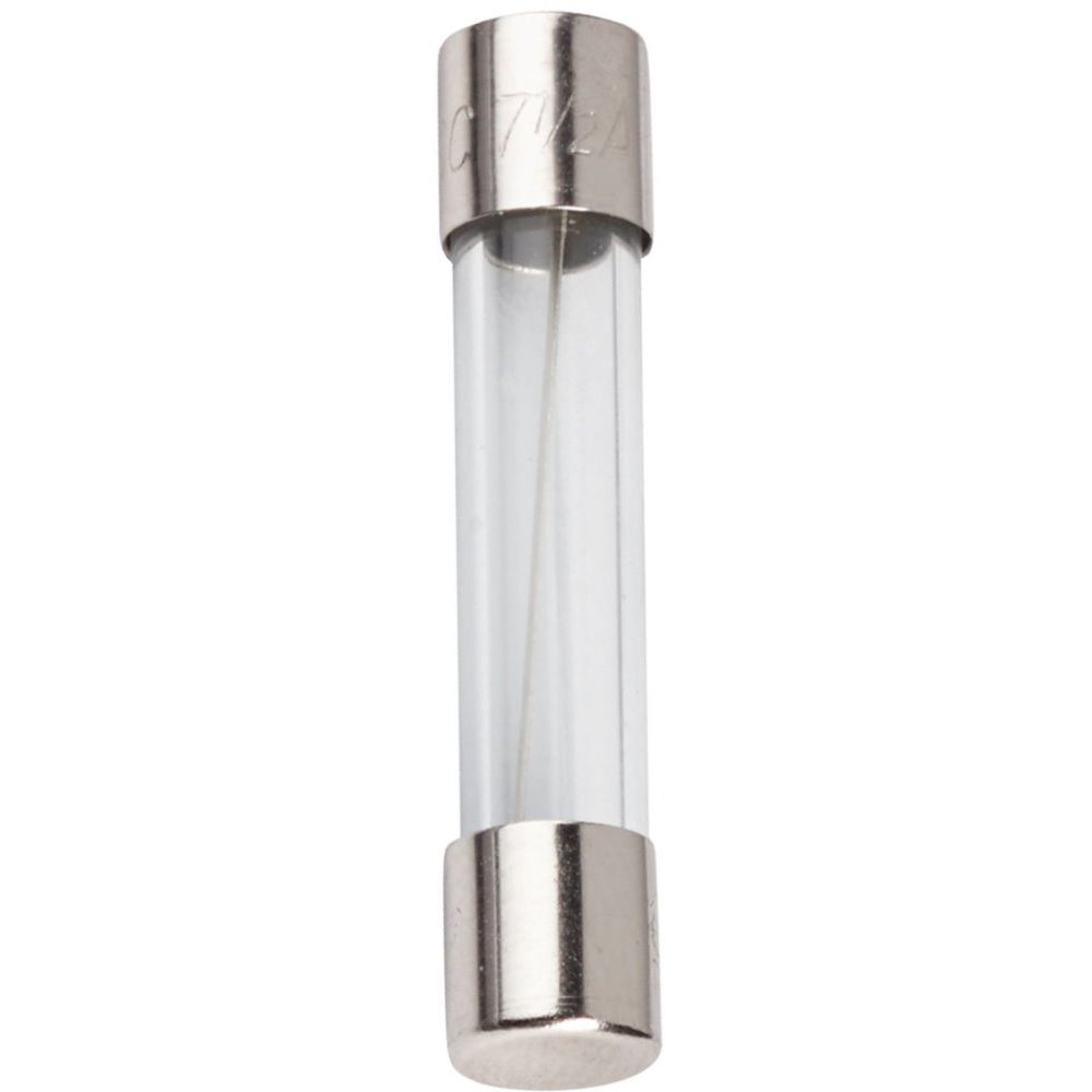 Bussmann BP/AGC-7-1/2-RP  AGC 7-1/2 Amp Fast-Acting Glass Tube Fuses 1/4" x 1-1/4" - 5 per Card