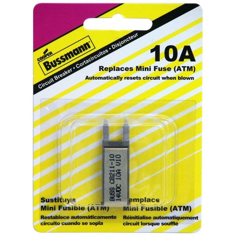 Bussmann BP/CB211-10-RP Type I ATM Mini Footprint 10 Amp Automatic Circuit Breaker Bussmann BP/CB211-10-RP Type I ATM Mini Footprint 10 Amp Automatic Circuit Breaker