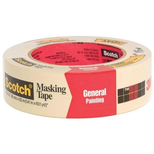 3M 2050-36A  1-1/2" x 60-yd Scotch Masking Tape for General Painting