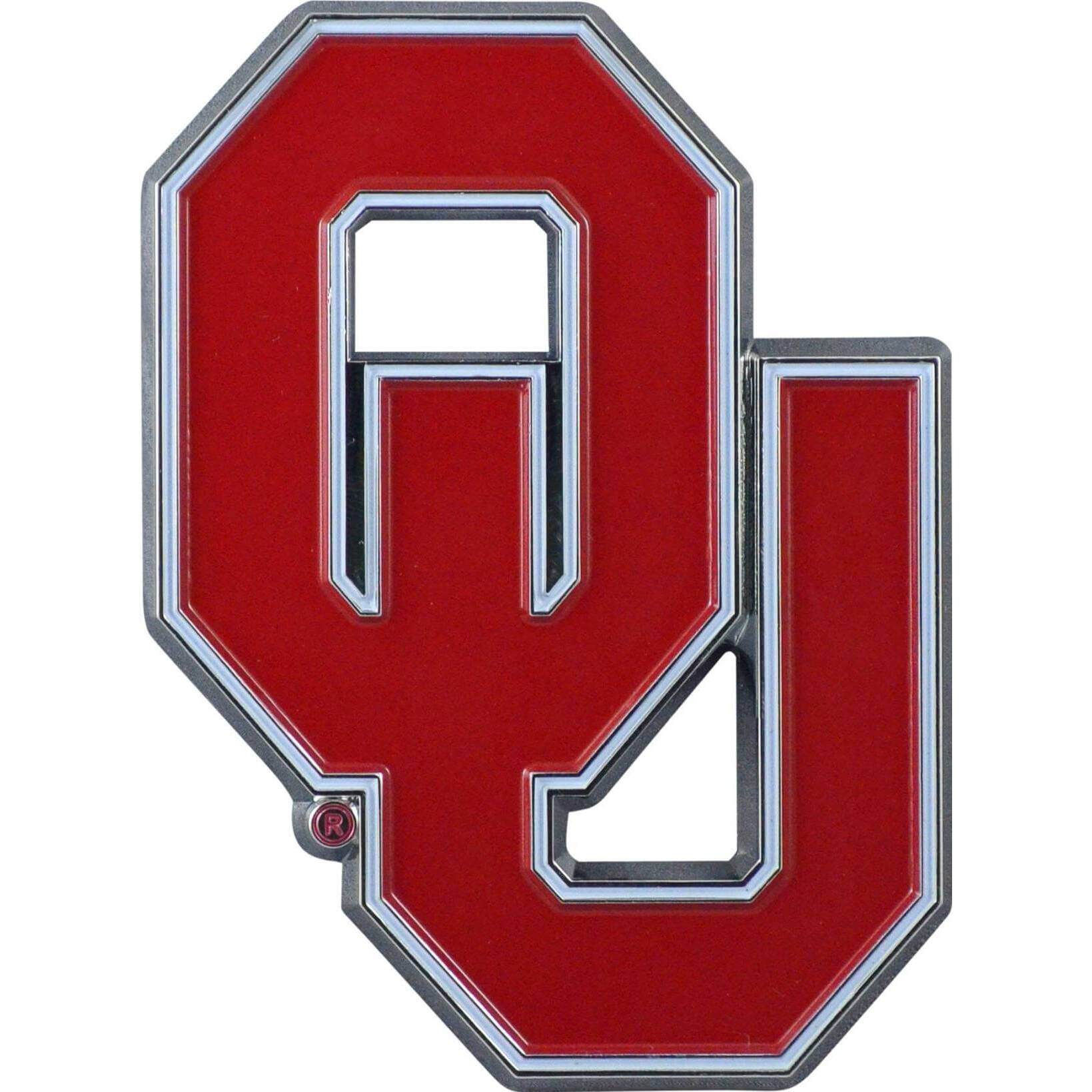 Fanmats 22238  OU - Oklahoma Sooners 3D Color Metal Emblem