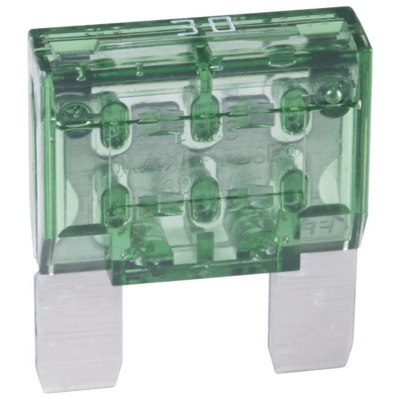 Bussmann BP/MAX-30-RP  Green MAXI (MAX) 30 Amp Fast-Acting Automotive Heavy Duty Blade Fuse