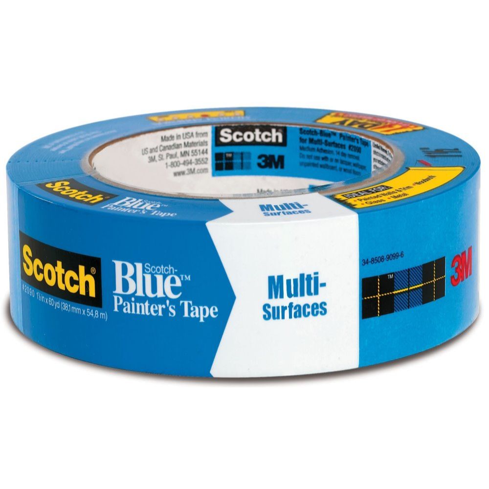 3M 2090-36A  1-1/2" x 60-yd Scotch-Blue Safe-Release Painters Tape for Multi-Surfaces