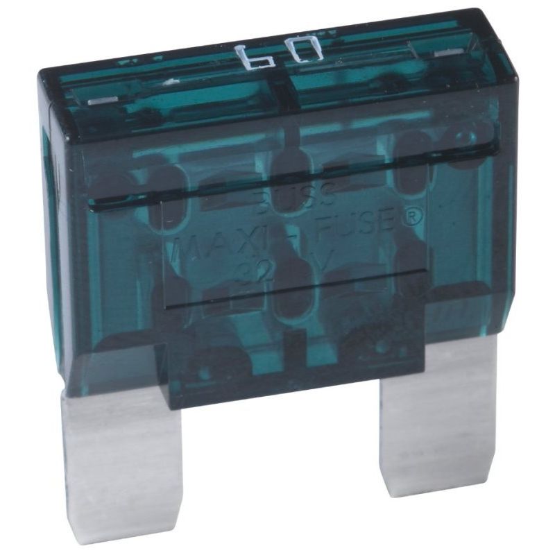 Bussmann BP/MAX-60-RP Blue MAXI (MAX) 60 Amp Fast-Acting Automotive Heavy Duty Blade Fuse Bussmann BP/MAX-60-RP Blue MAXI (MAX) 60 Amp Fast-Acting Automotive Heavy Duty Blade Fuse