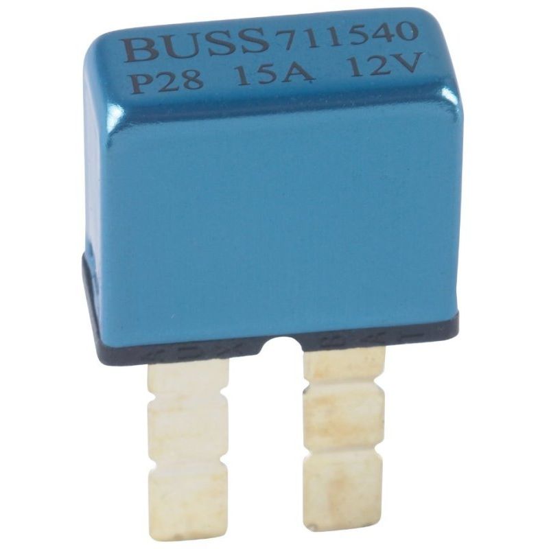 Bussmann BP/UCB-15-RP Type I ATC Footprint 15 Amp Automatic Circuit Breaker with Snap-Off Blades Bussmann BP/UCB-15-RP Type I ATC Footprint 15 Amp Automatic Circuit Breaker with Snap-Off Blades