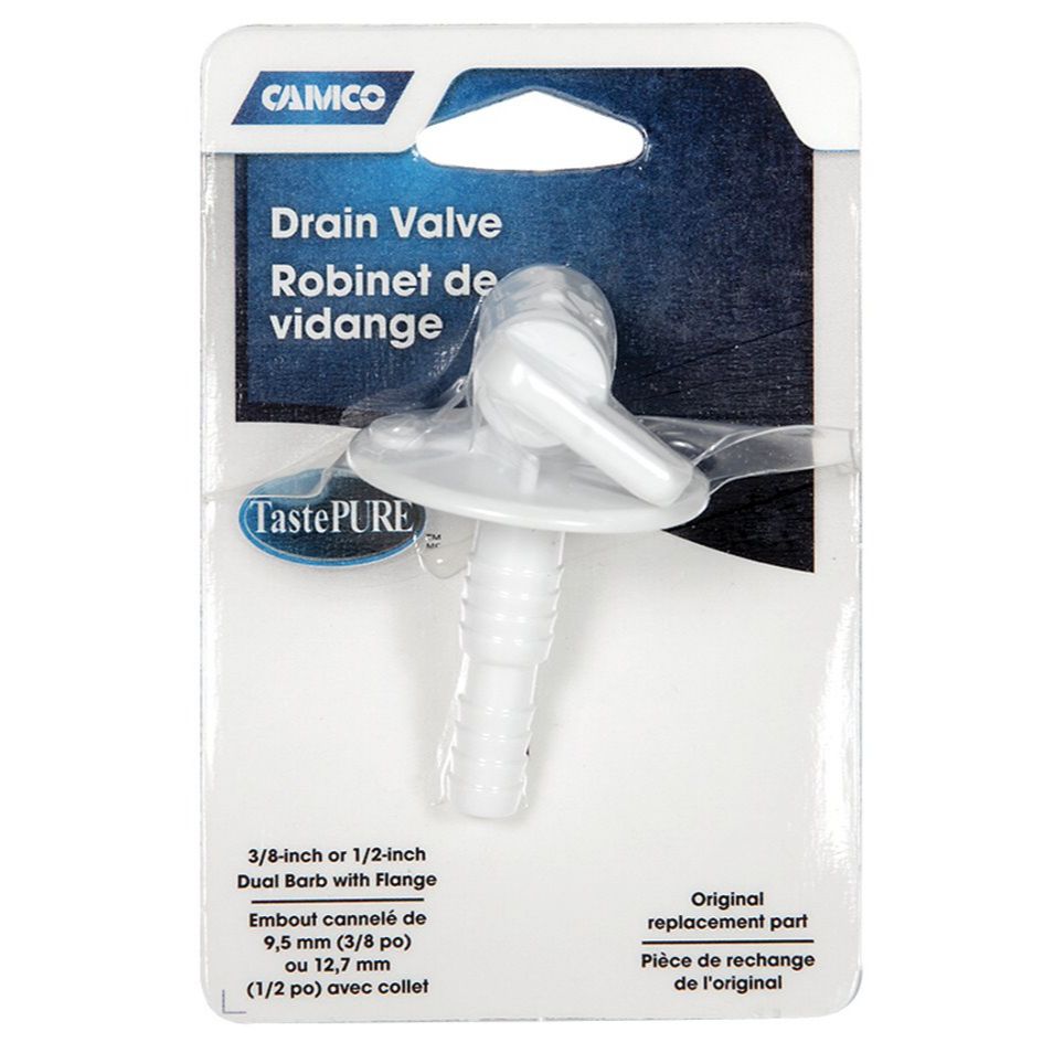 Camco 22223  Drain Valve--Dual Size with Flange