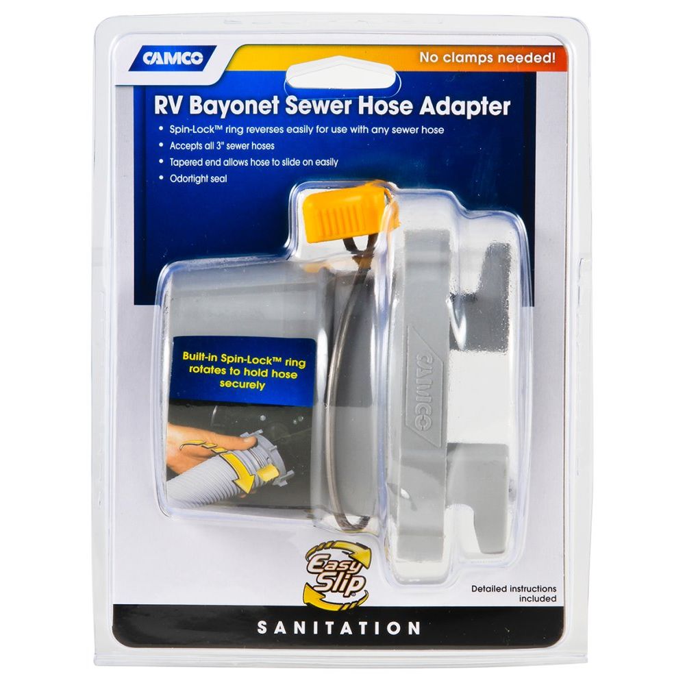 Camco 39172  Easy Slip Straight Hose Adapter