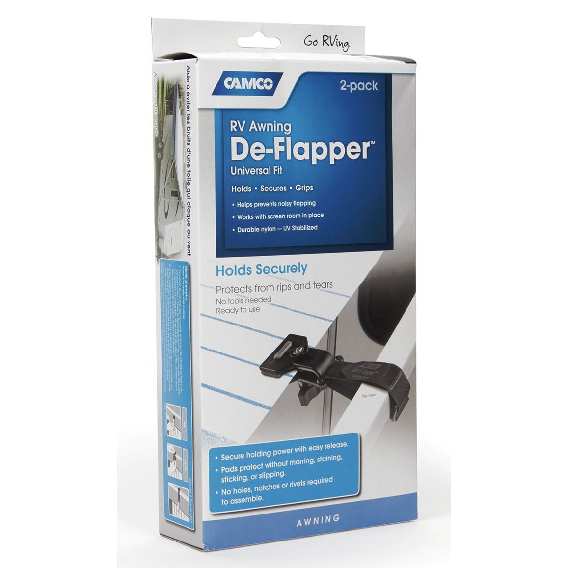 Camco 42061 RV Awning De-Flapper Tie Downs- 2 per Package Camco 42061 RV Awning De-Flapper Tie Downs- 2 per Package