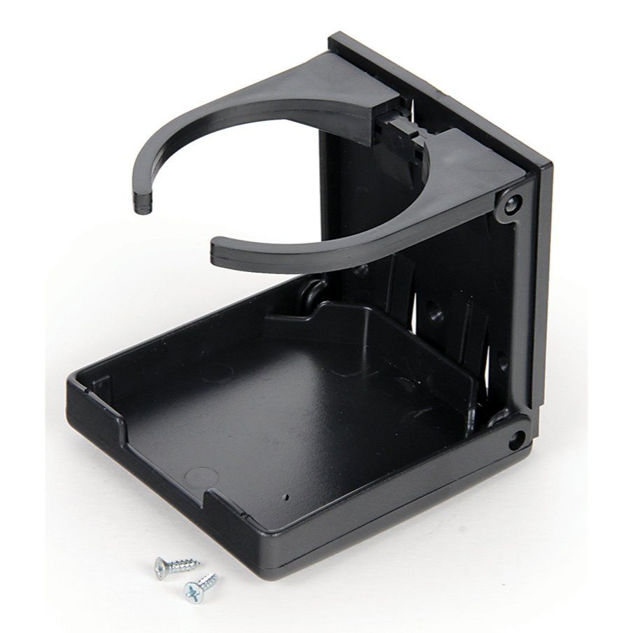 Camco 44044  Adjustable Drink Holder, Black.
