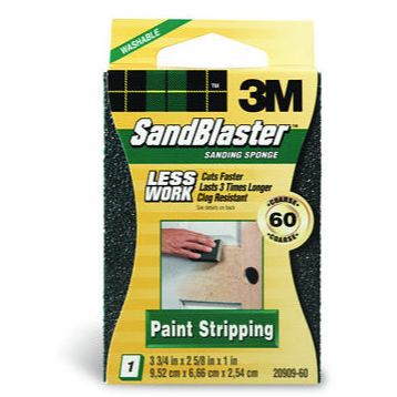 3M 20909-60  SandBlaster Paint Stripping Sanding Sponges - 60 Grit