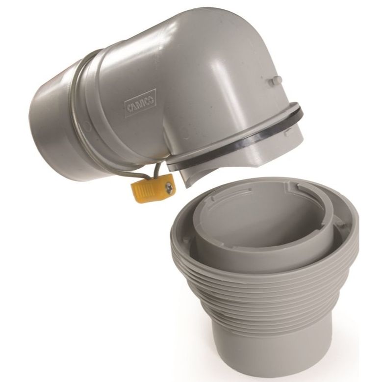 Camco 39144 RV Easy Slip 4-in-1 Sewer Adapter - Elbow
