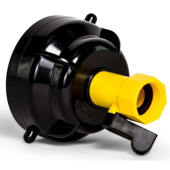 Camco 39533  RV Sewer Hose Rinse Cap with Hose Connector