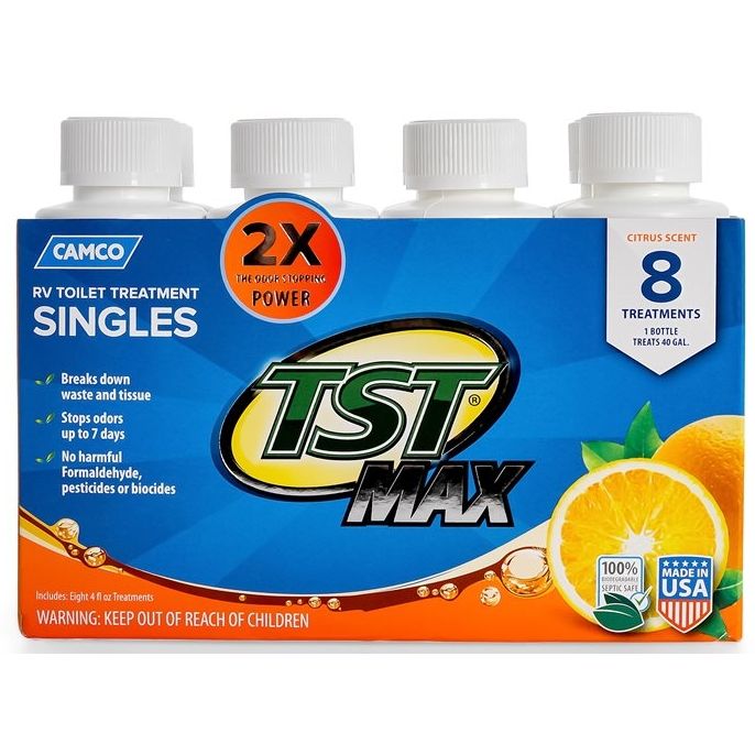 Camco 41191  RV Toilet Treatment Concentrated Singles 4oz Bottles - 8 per package