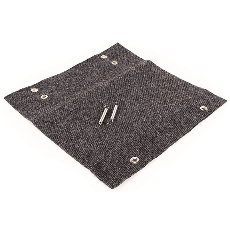 Camco 42925  18" Wrap Around RV Step Rug - Gray