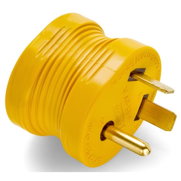 Camco 55233  RV Adapter 30M/15F Power Grip