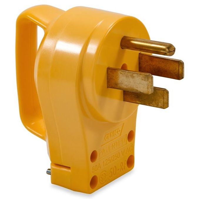 Camco 55255  RV Male Replacement Plug 50A Power Grip