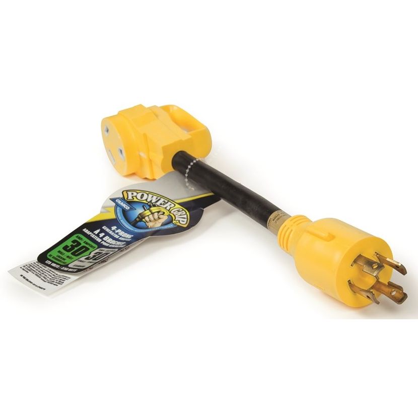 Camco 55382  RV Generator Adapter 30A 4-Prong Power Grip