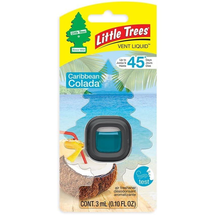 Little Trees CTK-52625  Vent Liquid Car Air Freshener Caribbean Colada Scent