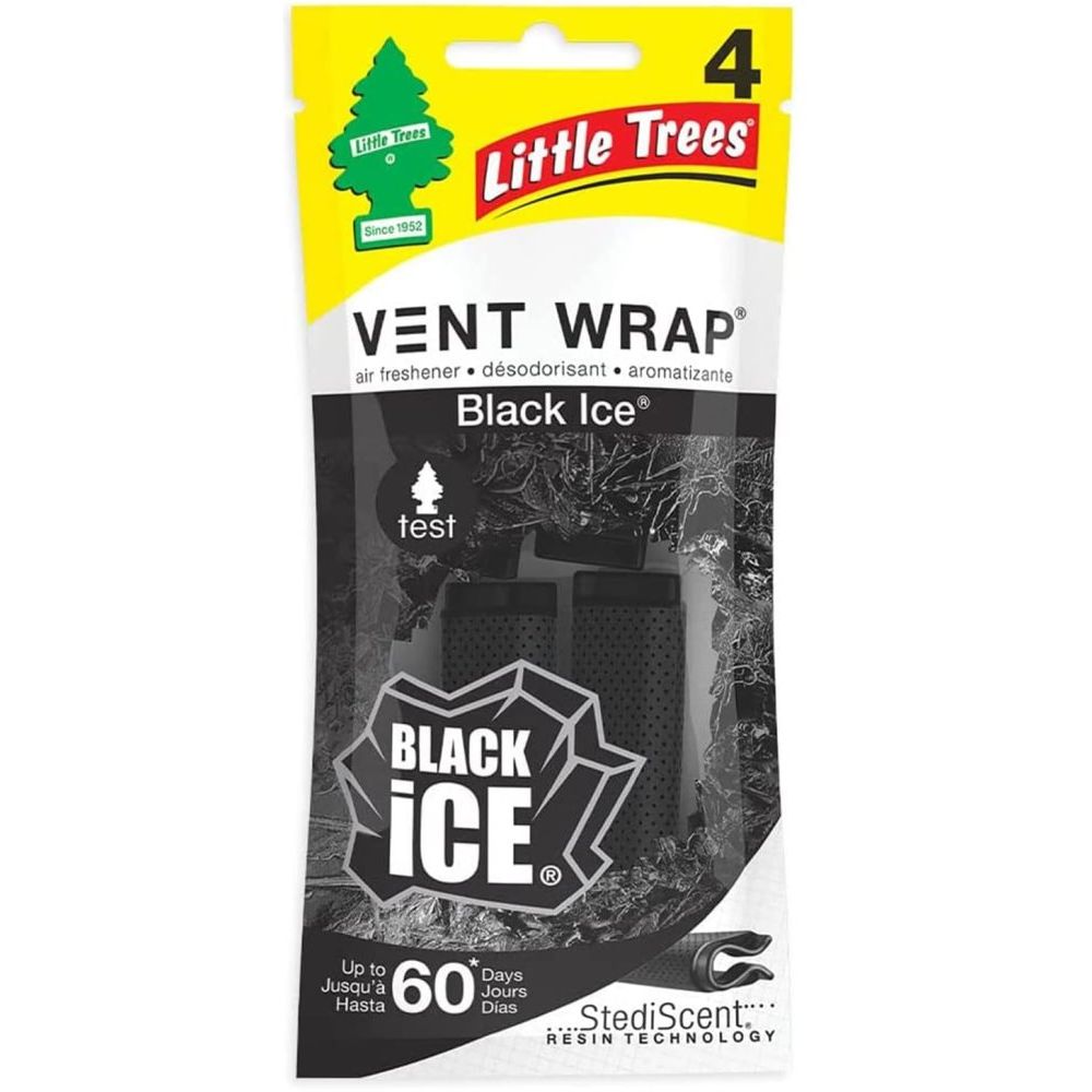 Little Trees CTK-52731 Vent Wrap Car Air Freshener Black Ice Scent - 4 per Package Little Trees CTK-52731 Vent Wrap Car Air Freshener Black Ice Scent - 4 per Package