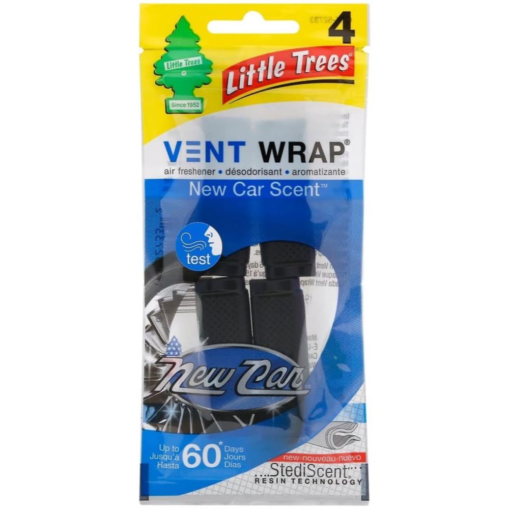 Little Trees CTK-52733 Vent Wrap Car Air Freshener New Car Scent - 4 per Package Little Trees CTK-52733 Vent Wrap Car Air Freshener New Car Scent - 4 per Package