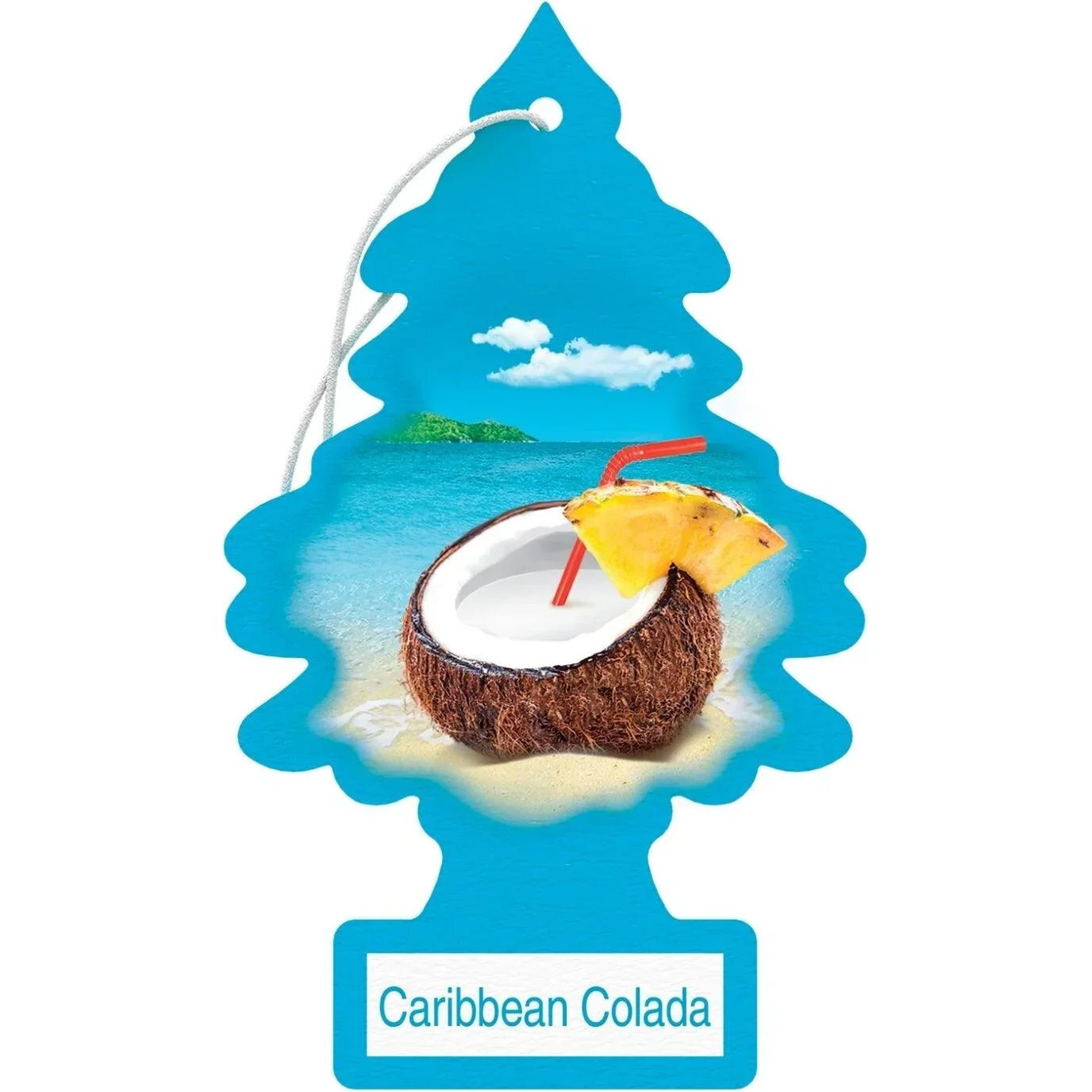 Little Trees U1P10324  Car Air Freshener Caribbean Colada Scent - Single Tree per Package