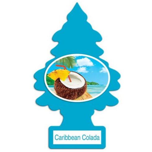 Little Trees U1P10324  Car Air Freshener Caribbean Colada Scent - Single Tree per Package