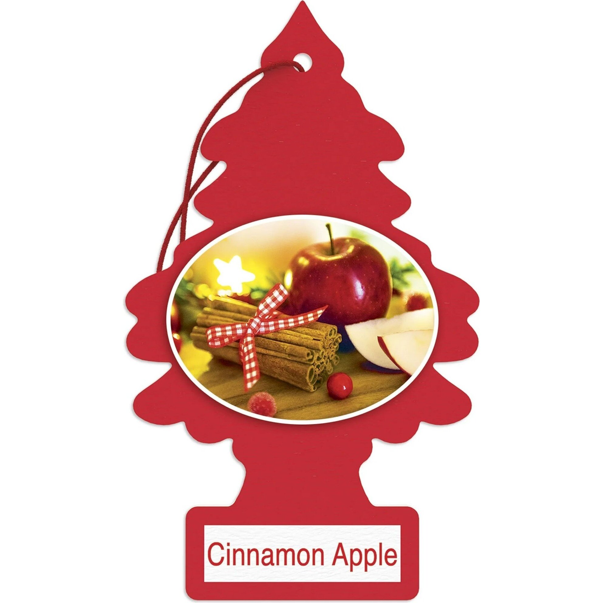 Little Trees U1P10338  Car Air Freshener Cinnamon Apple Scent - Single Tree per Package