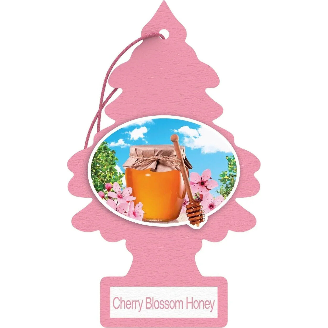 Little Trees U1P10476  Car Air Freshener Cherry Blossom Honey Scent - Single Tree per Package