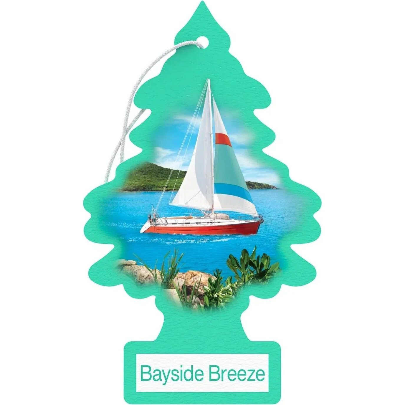 Little Trees U1P17121  Car Air Freshener Bayside Breeze Scent - Single Tree per Package