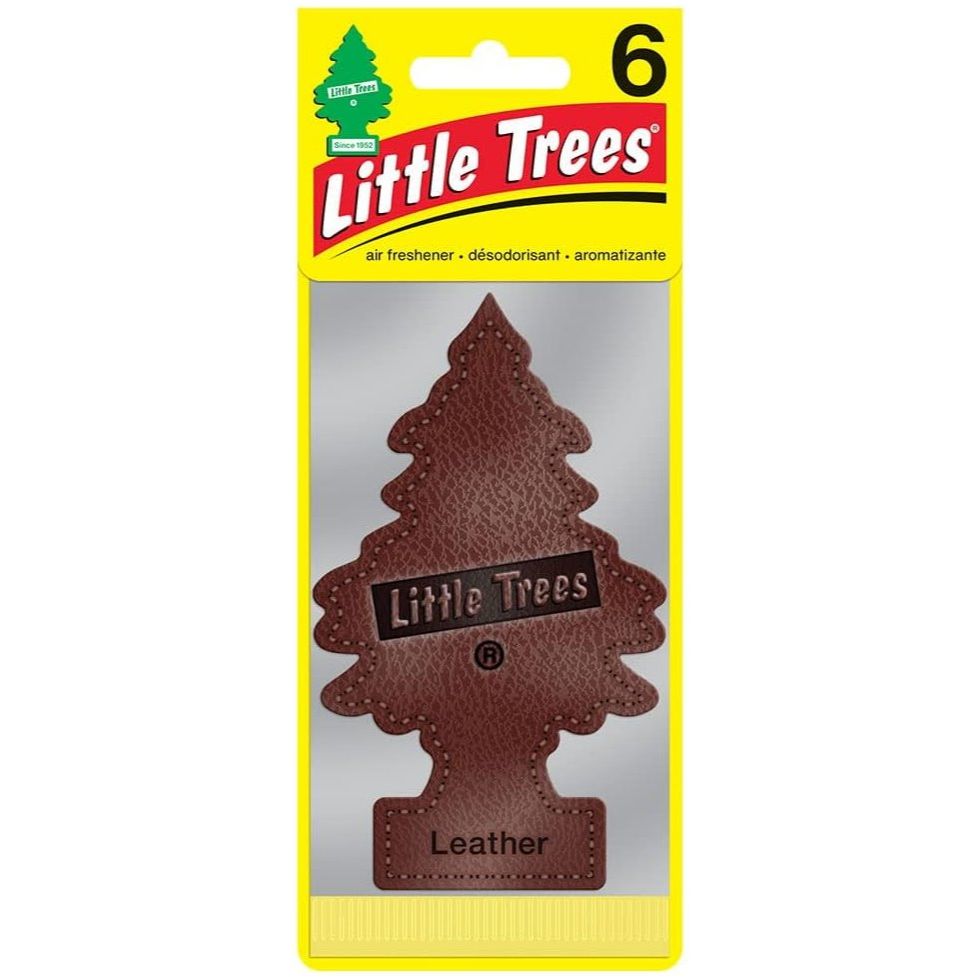 Little Trees U6P60290  Car Air Freshener Leather Scent - 6 Trees per Package